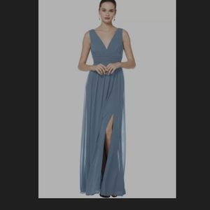 Bill Levkoff 7082 dress (slate). New with tags